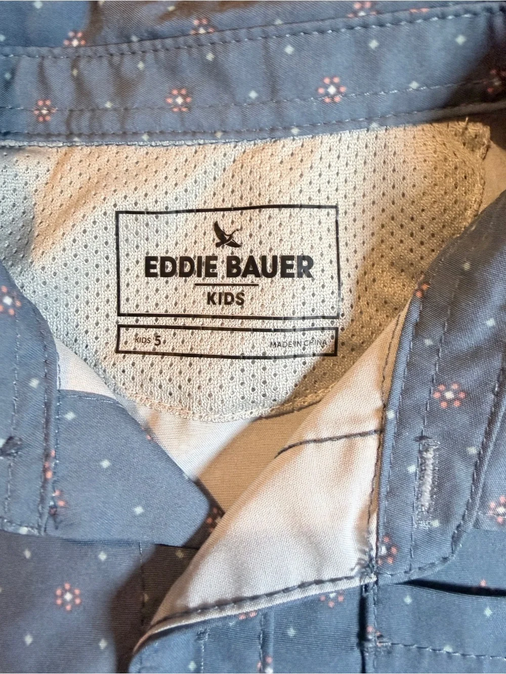 🔥 Eddie Bauer Toddler Boys Collared Shirt And Pants Set Size 5 🔥